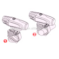 100% Brightness 75% Brightness 50% Brightness and Flash ABS CREE XPE 3W Rechargeable Bike Light